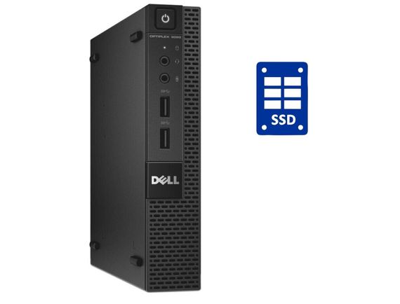 Неттоп Dell OptiPlex 3020 Micro USFF / Intel Core i3-4160T (2 (4) ядра по 3.1 GHz) / 16 GB DDR3 / 1000 GB SSD / Intel HD Graphics б/у