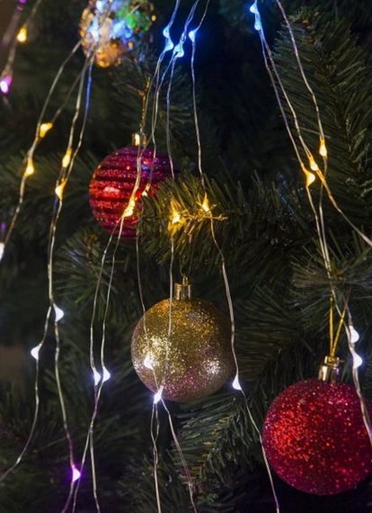 Гирлянда-пучок электрическая Led "Конский хвост" на 200 светодиодов 10 нитей 2 м по 20 диодов статический режим Мультицвет | Зображення 2