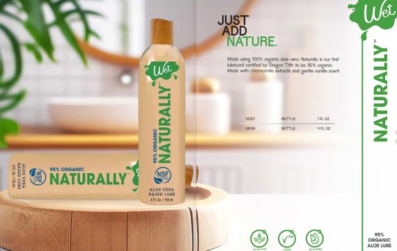 Лубрикант органічний на основі алоє WET NATURALLY, 30 мл | Зображення 5