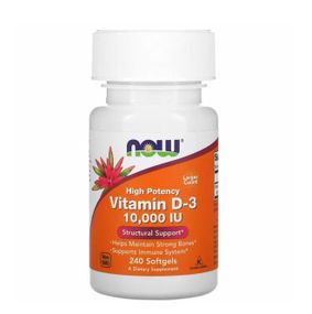 Витамин D NOW Foods Vitamin D-3 10000 IU 240 Softgels
