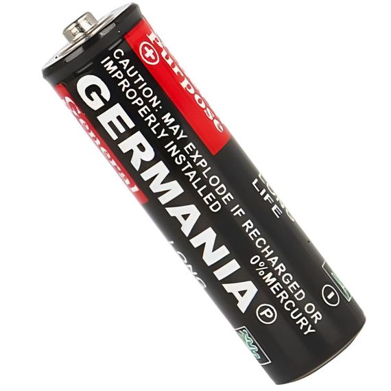 Батарейка AA (пальчикова) 1,5 В - R6S, 1 шт / Одноразова сольова батарейка