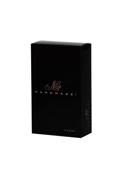 Трусики з мокрим ефектом Noir Handmade P008 Powerwetlook panty with gold clasp, XL, на застібках | Зображення 5