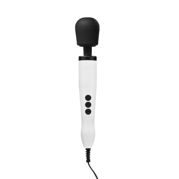 Вібромасажер DOXY Original White, дуже потужний, живлення 220В, пульсівні вібрації | Зображення 2