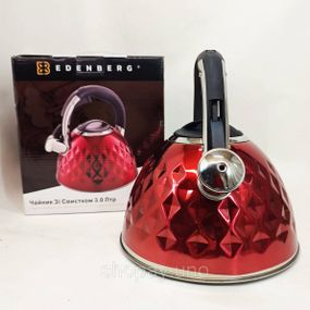 Кухонний чайник з ручкою і свистком Edenberg EB-8833 3Л, Якісний чайник для газової плити TO-35
