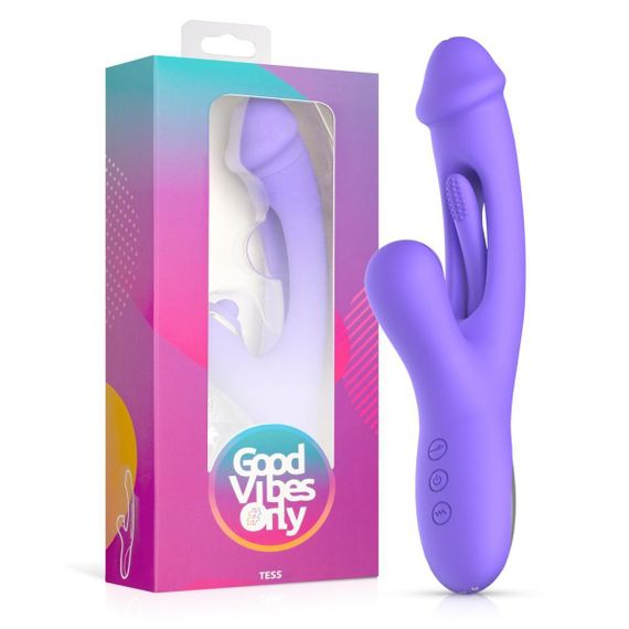 Вібратор-кролик Good Vibes Only - Tess Rabbit Vibrator with G-Spot Stimulator Sex Aura | Зображення 7