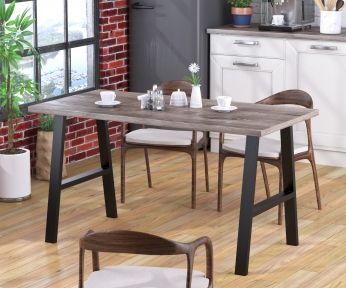 Стол обеденный Loft Design Атлант дуб палена