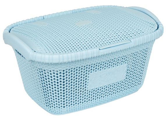 Кошик для білизни Violet House 1002 Віолетта Blue 28 л