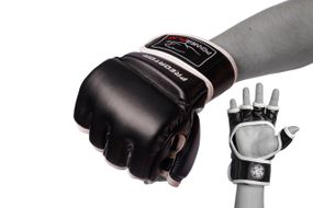 Рукавиці для MMA PowerPlay 3056 Чорні XL
