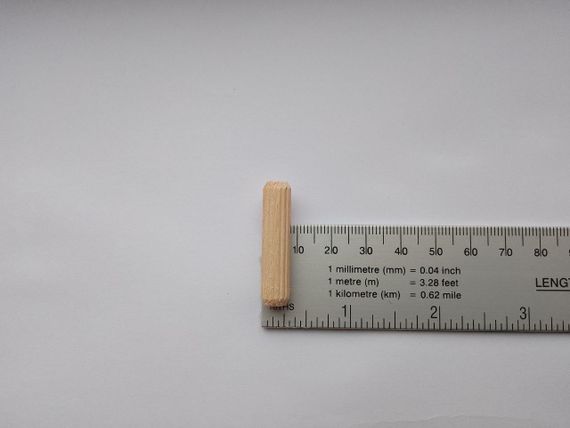 Шкант дерев'яний меблевий (Чопік) 8мм на 35мм (упаковка 50шт) | Зображення 2