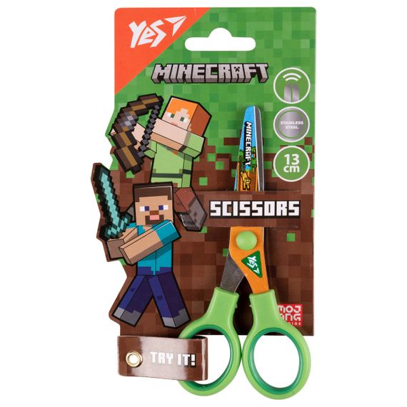 Ножиці канцелярські YES Minecraft 480440 13 см