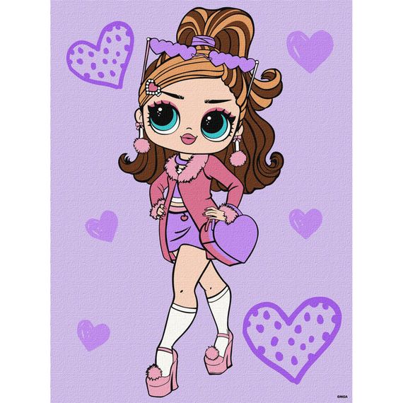 Картина за номерами "L.O.L. Surprise! Tweens Fancy Gurl" KHO6284, 30х40 см