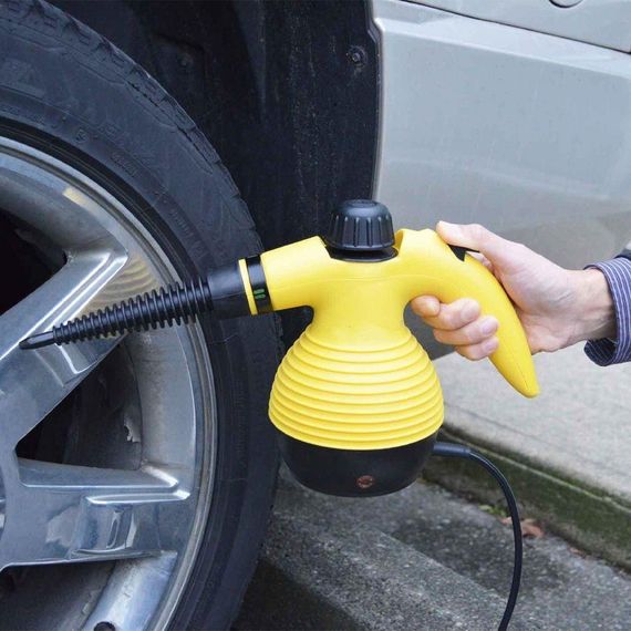 Пароочисник ручний на 350мл, 1000Вт, з насадками Steam Cleaner DF-A001 / Відпарювач з функцією пароочисника для дому | Зображення 6