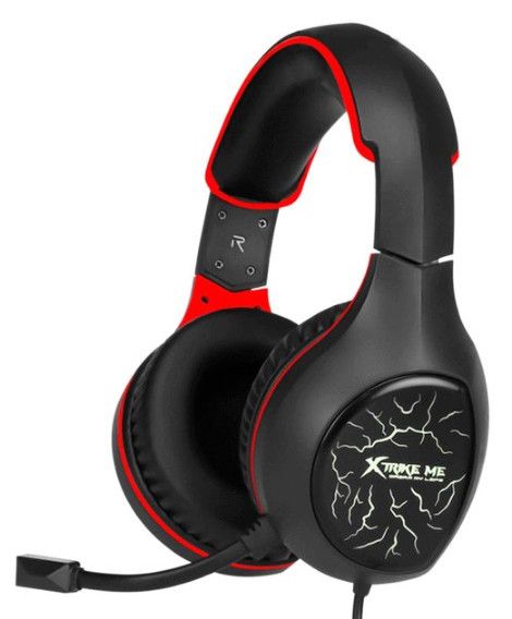 Игровые наушники XTRIKE ME GH-710 для геймеров с микрофоном и RGB подсветкой проводные