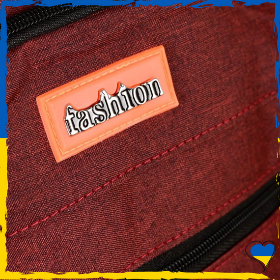 Рюкзак бордовий універсальний, повсякденний, шкільний, вмісткий. Унісекс | Зображення 3