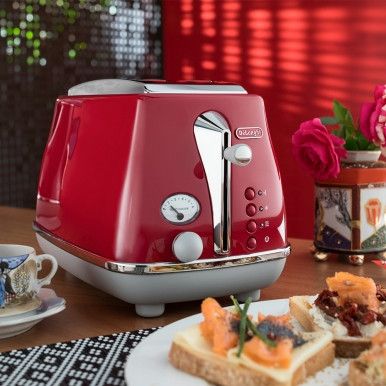 Тостер Delonghi IСona Сapitals СTOС-2103-R червоний | Зображення 2