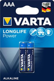 Батарейка Varta Longlife Power AAA BLI 2 Alkaline (04903121412)