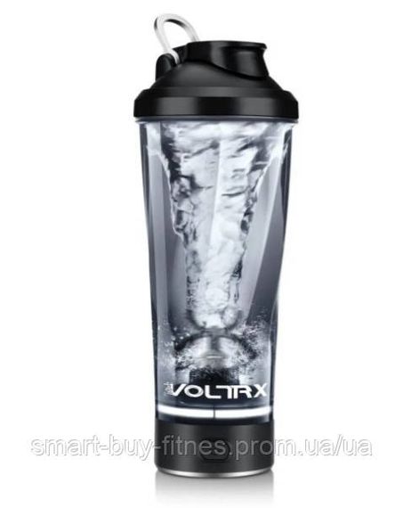 Шейкер спортивний електричний VOLTRX VortexBoost 600 мл Tritan Black (Vortex_Black)