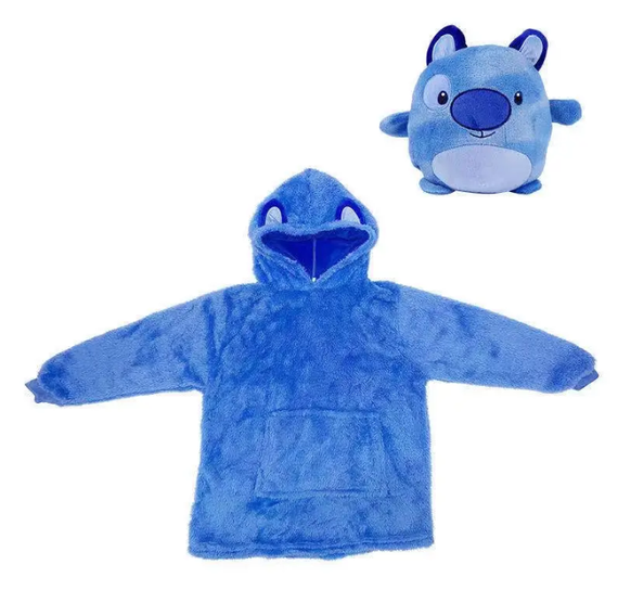 Худи для детей Huggle Pets Hoodie Детская толстовка Детский плед с капюшоном цвет фиолетовый ff | Зображення 1