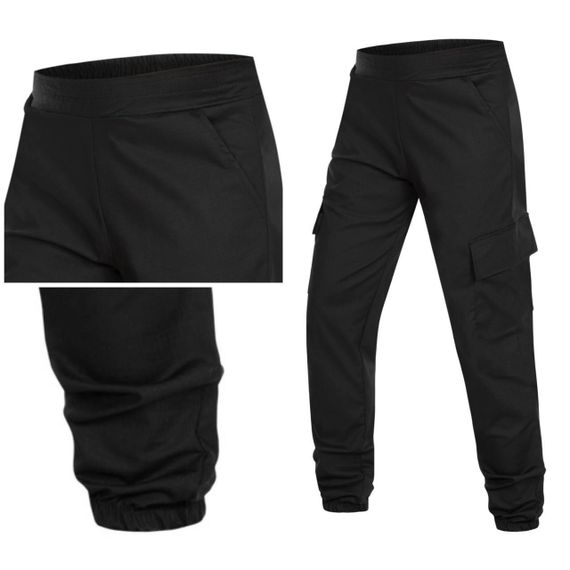 Штани Джогери РіпСтоп На Резинці Чорні Tactical Black