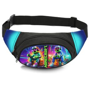 Сумка-бананка детская с принтом Minecraft поясная сумка для мальчика (4544)