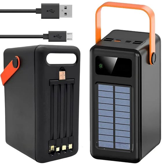 Повербанк 180000 мАг з сонячною панеллю, 4 USB, XPRO, JS-641CX (234573735_2313) | Зображення 9
