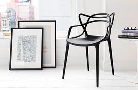 Стул Masters Chair, черный пластик PP, дизайн Philippe Starck