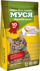 Сухой корм для котов Муся с курицей 10 кг 803690