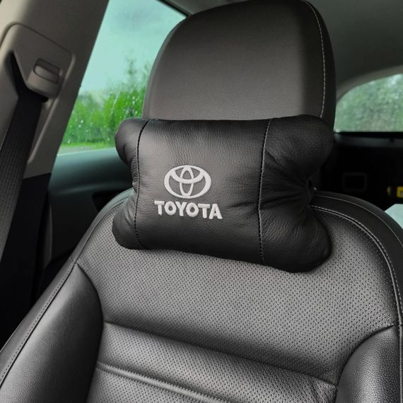 Подушки на подголовник в машину Toyota, Дорожная подушка в автомобиль, Автоподушки RS-889 с логотипом | Зображення 5