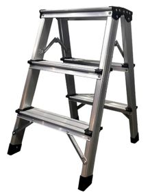 Стрем'янка двостороння GTM KMH1203 алюмінієва, 3 сходинки 580 мм (KMH1203) (39696)
