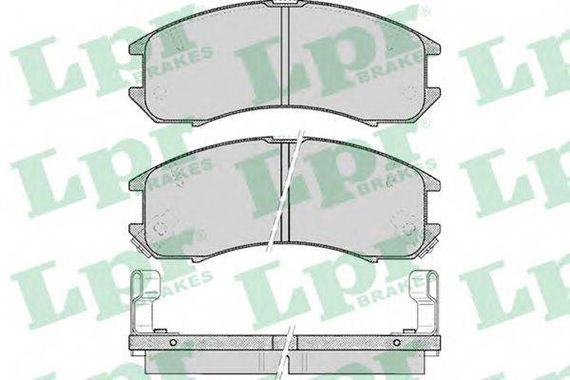 Колодка гальм. диск. MAZDA 626 передн. (вир-во LPR) LPR 05P036 на MAZDA 626 Mk III (GD)