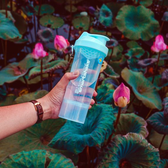 Шейкер спортивний SmartShake Slim 500ml Neon Blue (Original) | Зображення 6