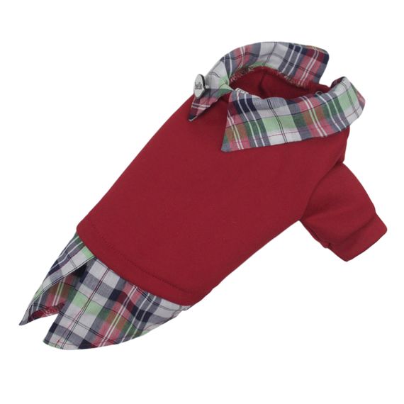 Толстовка з сорочкою червона Y-296 | Зображення 2