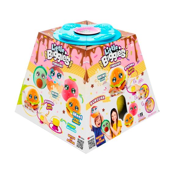 Ігровий набір серії "Little Foodies" W2 - Бургер Biggies BIG002-BU надувна іграшка, насос 22 см | Зображення 1