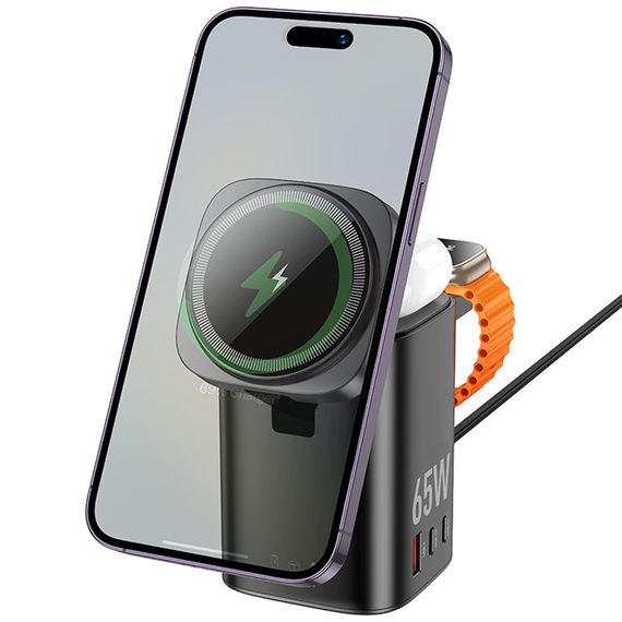 БЗП Hoco CQ20A Clever 6in1 PD65W Black | Зображення 2