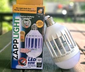 Светодиодная лампа ловушка Zapp Light для насекомых, противомоскитная