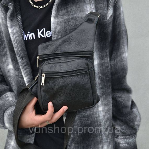 Мужская сумка кросс-боди сasual, Мужская сумка через плечо вместительная слинг для мужчин KM-56 | Зображення 8