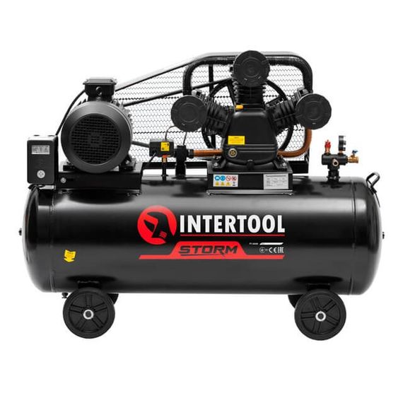 Компресор STORM, 200 л, 10 aтм, 1050 л/хв INTERTOOL PT-0040 | Зображення 1