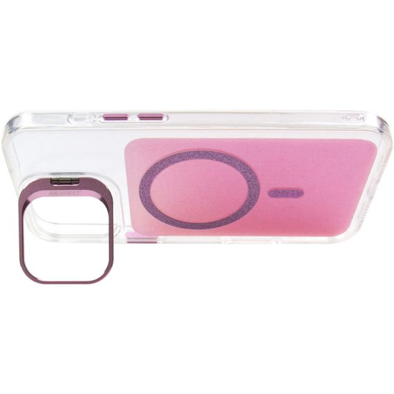 Чохол TPU+PC Jewel Sparkle with Magnetic Fit для Apple iPhone 16 Pro (6.3") Pink Ruby | Зображення 5