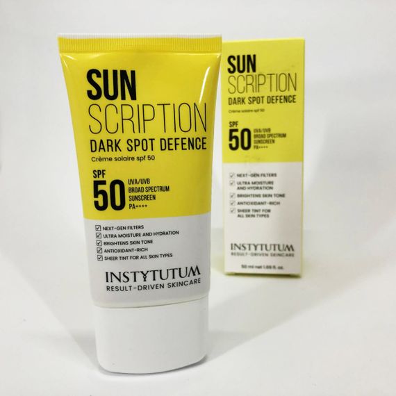 Сонцезахисний крем із освітлювальним ефектом Instytutum Sunscription Dark Spot Defence SPF 50, 50 мл | Зображення 2