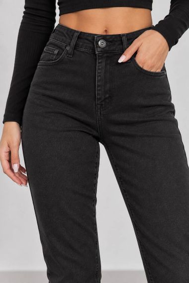 Джинси жіночі skinny, колір чорний, 186R0028 | Зображення 4