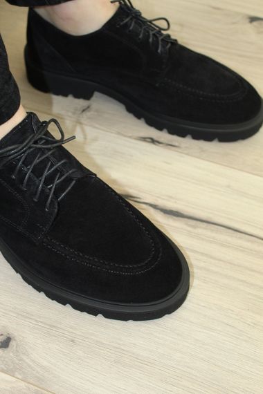 Чорні замшеві дербі Ed-Ge 45 розмір