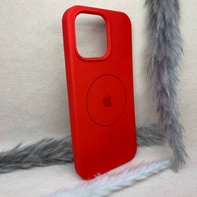 Чохол м'який Iphone 14 Pro Max MagSafe SoftTouch Протиударний Червоний