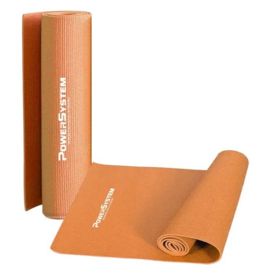 Килимок для йоги та фітнесу Power System PS-4014 PVC Fitness-Yoga Mat Orange (173x61x0.6) (PS-4014_Orange) | Зображення 6