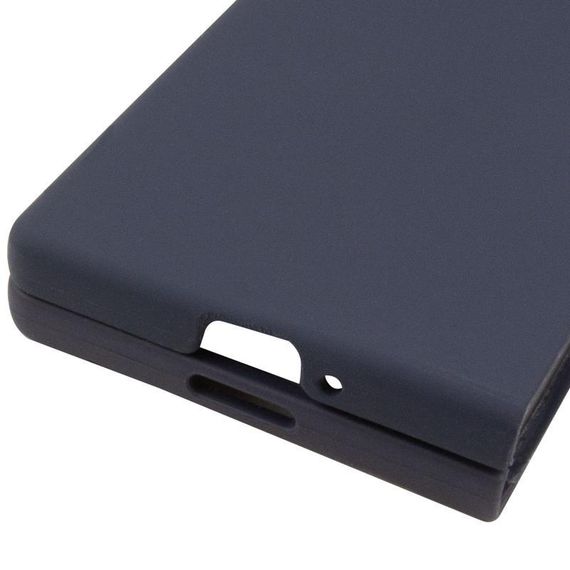 Чохол Foldables Silicone Cover Lakshmi (AAA) для Samsung Galaxy Z Fold5 Білий / White Темно-синій / Midnight blue | Зображення 4