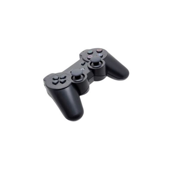 Игровой беспроводной геймпад Doubleshock PS3/PC аккумуляторный джойстик с функцией вибрации. Цвет: черный | Зображення 3
