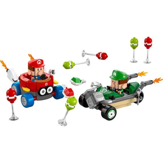 Конструктор LEGO Super Mario Mario Kart – Baby Mario vs. Baby Luigi (72034) | Зображення 1