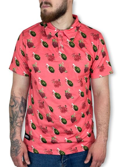 Поло "Тактичний Арт" F-1 & Flowers (Рожевий) XXL | Зображення 2