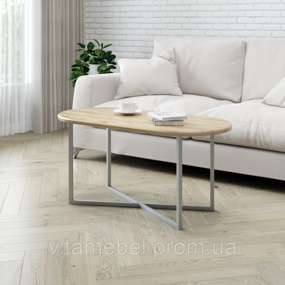 Каркас для журнального столу з металу 700×350mm, H=450mm Сірий | Зображення 5