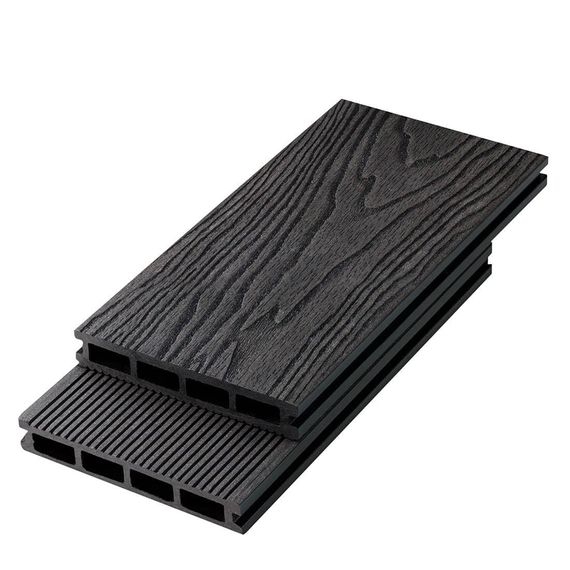 Террасная доска ДПК Brugan Elegant Light 3D Antracite 150х25х3000 мм