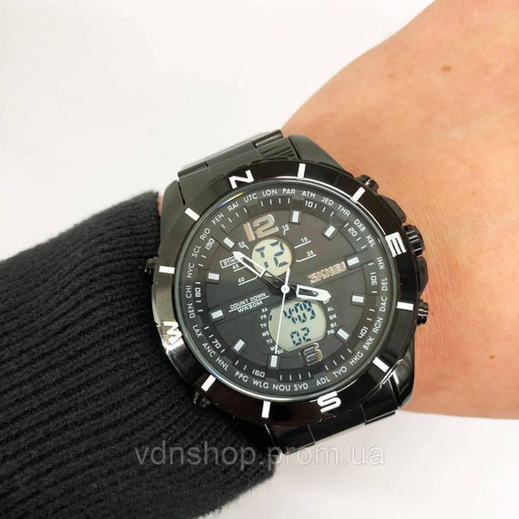 Чоловічі годинники стильні наручні чоловічі стрілочні SKMEI Ексклюзивні годинники ME-61 | Зображення 9